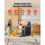 VEVOR Slushie Machine, 2.6L/88oz No Ice Needed Slushy Machine for Home, Frozen Drink Maker with 5 Preset Programs, Margarita Machine with Self-Cleaning, Frozen Margaritas, Frappés, Milkshake & More