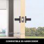 Deurkrukken, binnendeuren, deurschakel, 3-delig deurbeslag voor deuren met een dikte van 35-45mm