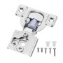 VEVOR Cabinet Hinges, 20 Packs Partial Overlay Kitchen Cabinet Door Hinges, 105 Degree Opening Angel Soft Close Concealed Cupboard Hinges for Framed Cabinet Type, with Mounting Screws
