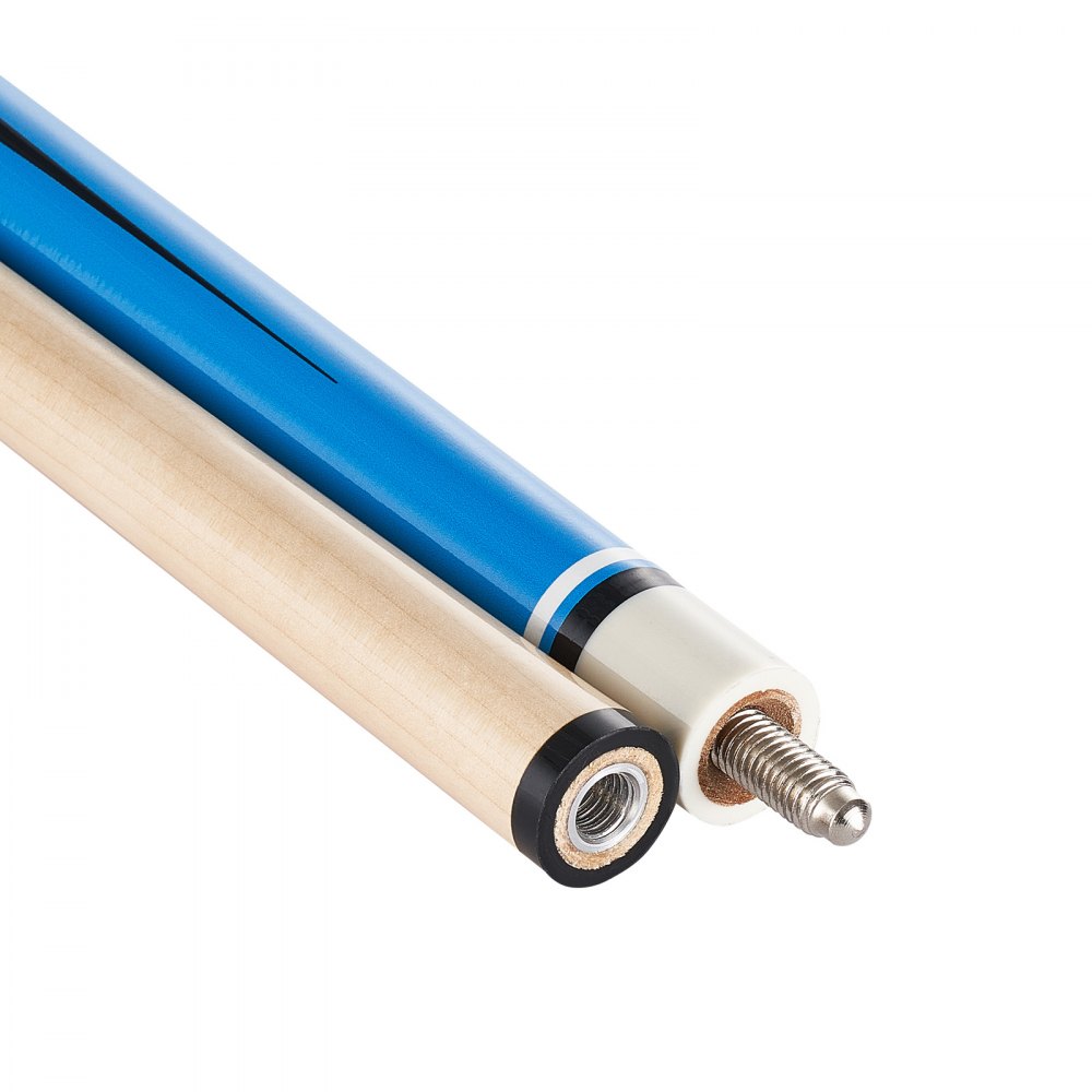 VEVOR Pool Cue, 4 Pieces Pool Stick, 58 inch Canadian Maple Wood Billiard Pools Stick with ABS Connection Ring, Cues Sticks for Professional Pool Table, Bar, Home, Office, 18 oz, 19 oz, 20 oz, 21 oz