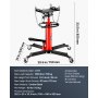 VEVOR Transmissie Krik, 750 kg Motorkrik, 85-170 cm Hefbereik Motorblok Transmissiekrik, 2-traps Hydraulische Transmissie Krik, Vrijloop Hydraulische Krik voor Auto Workshops Auto Transmissies, Rood