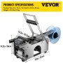 VEVOR Semi-automatische MT-50 fles etiketteermachine Etiket applicator