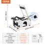 VEVOR Semi-Automatic Round Labeling Machine, 20-50pcs/min, Electric Bottle Label Applicator for Round Bottles, Round Bottle Labeler Suitable for Bottle Diameter 0.79-4.72 inches (with Pressing Bar)