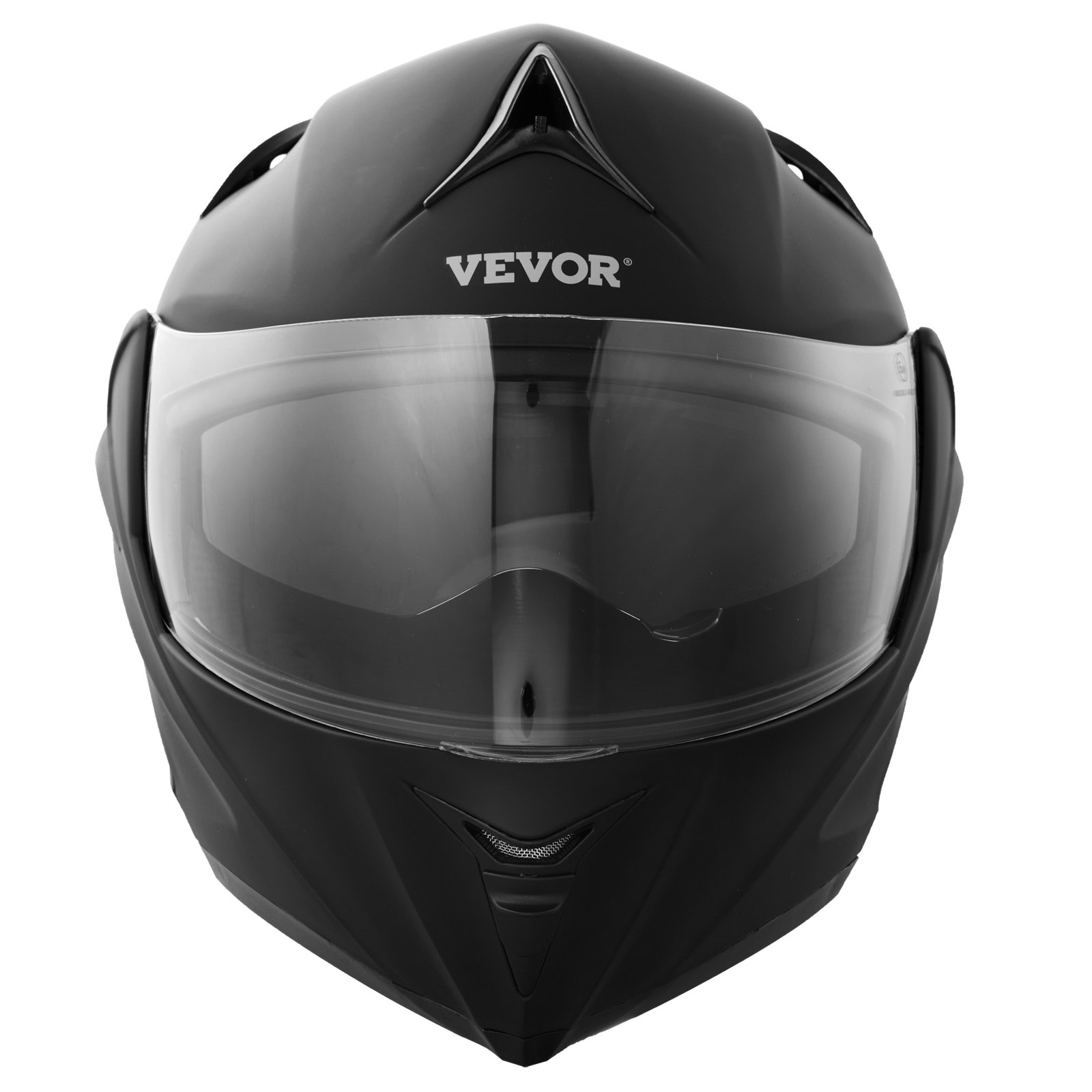 VEVOR Motorhelm zonder masker, helmmaat 59-60 cm, ABS-helmen met hoge dichtheid & Bluetooth-communicatie & verwisselbare lens, maat L, DOT-goedgekeurde comfortabele motorcrosshelm, voor jongeren en volwassenen