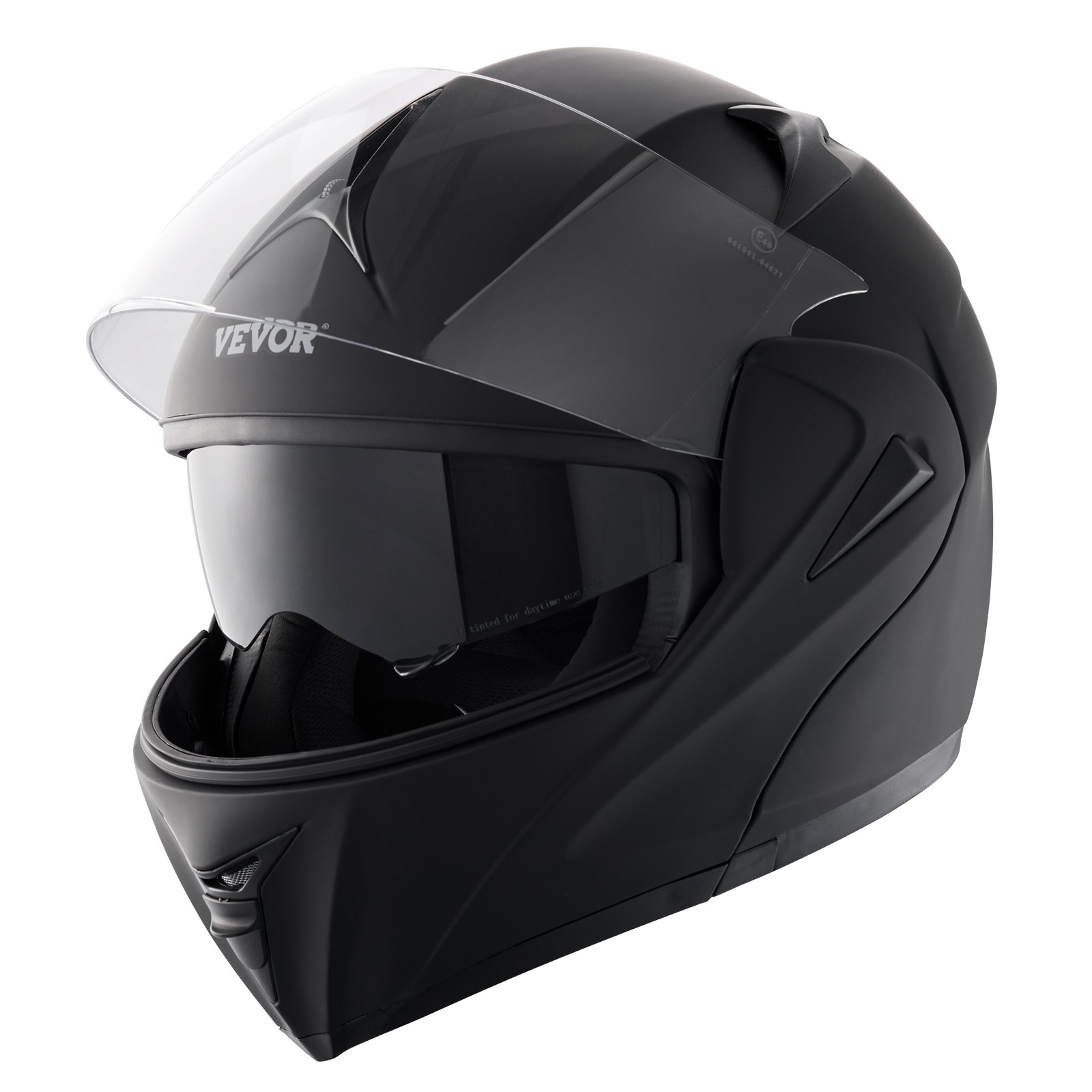 VEVOR Motorhelm zonder masker, helmmaat 59-60 cm, ABS-helmen met hoge dichtheid & Bluetooth-communicatie & verwisselbare lens, maat L, DOT-goedgekeurde comfortabele motorcrosshelm, voor jongeren en volwassenen