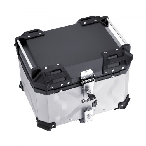 Motorfiets Topkoffer Koffer 28L 36L 45L 55L 65L 80L 100L, Aluminium Motorfiets Achterbak met Veiligheidsslot, Eenvoudige Installatie met Universele Beugel, Waterdicht(Zwart,45L Motorfiets Topkoffer Koffer 28L 36L 45L 55L 65L 80L 100L, Aluminium Motorfiets Achterbak met Veiligheidsslot, Eenvoudige Installatie met Universele Beugel, Waterdicht(Zwart,45L