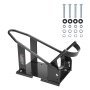 VEVOR Motorcycle Wheel Chock, 816.5 kg Capacity Wheel Holder, Heavy-Duty Steel Motorcycle Front Wheel Stand with 3 Adjustable Holes, for 381-533.4 mm Off-Road Motorcycles, Standard Motorcycles