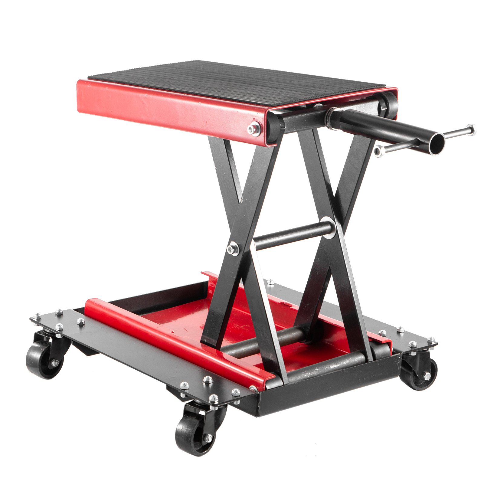 Vevor Motorfiets Krik, Motorcycle Scissor Jack, 1100 Pond 190 - 330 Mm Rood