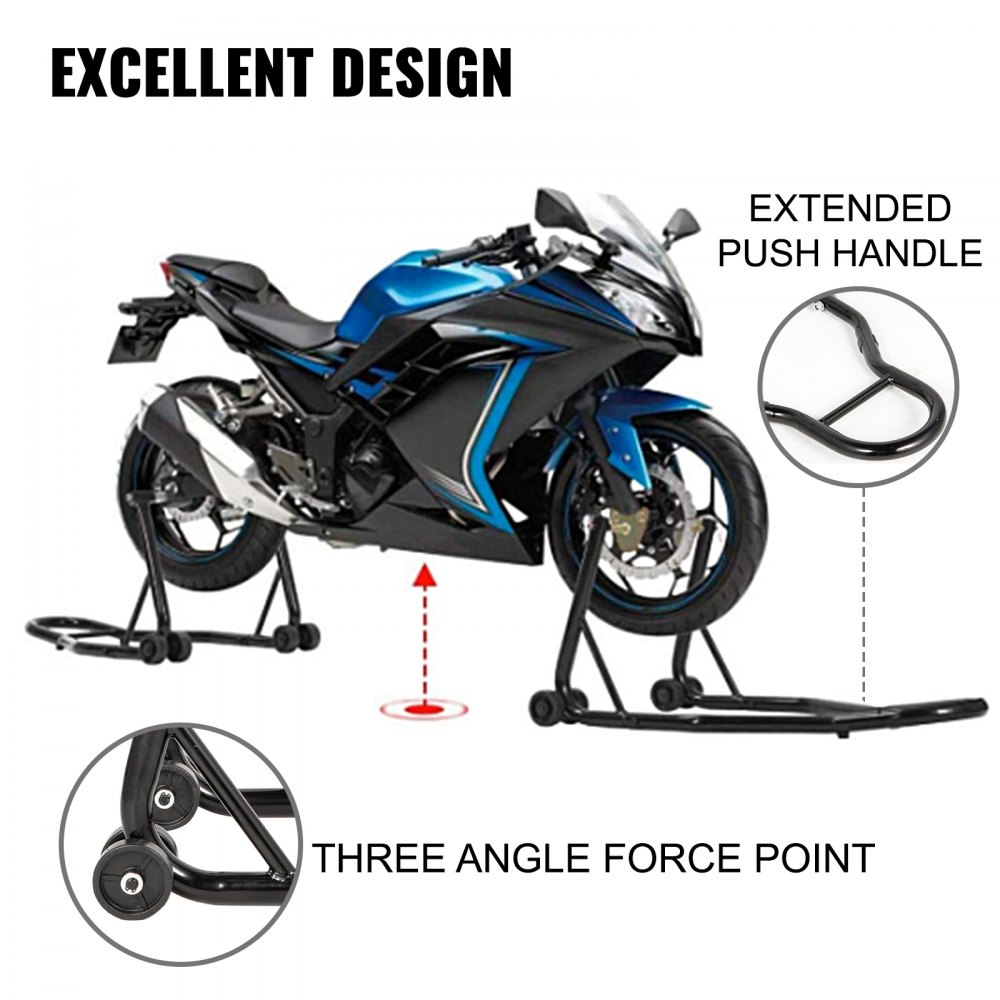 Vevormotor Standaard Paddock Stand Achterwiel7,6 Cmdragende Belasting 300kg