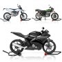 Vevor Paddockstand Achterwiel Motorcycle Rear Paddock Stands Zwart 222-349 Mm