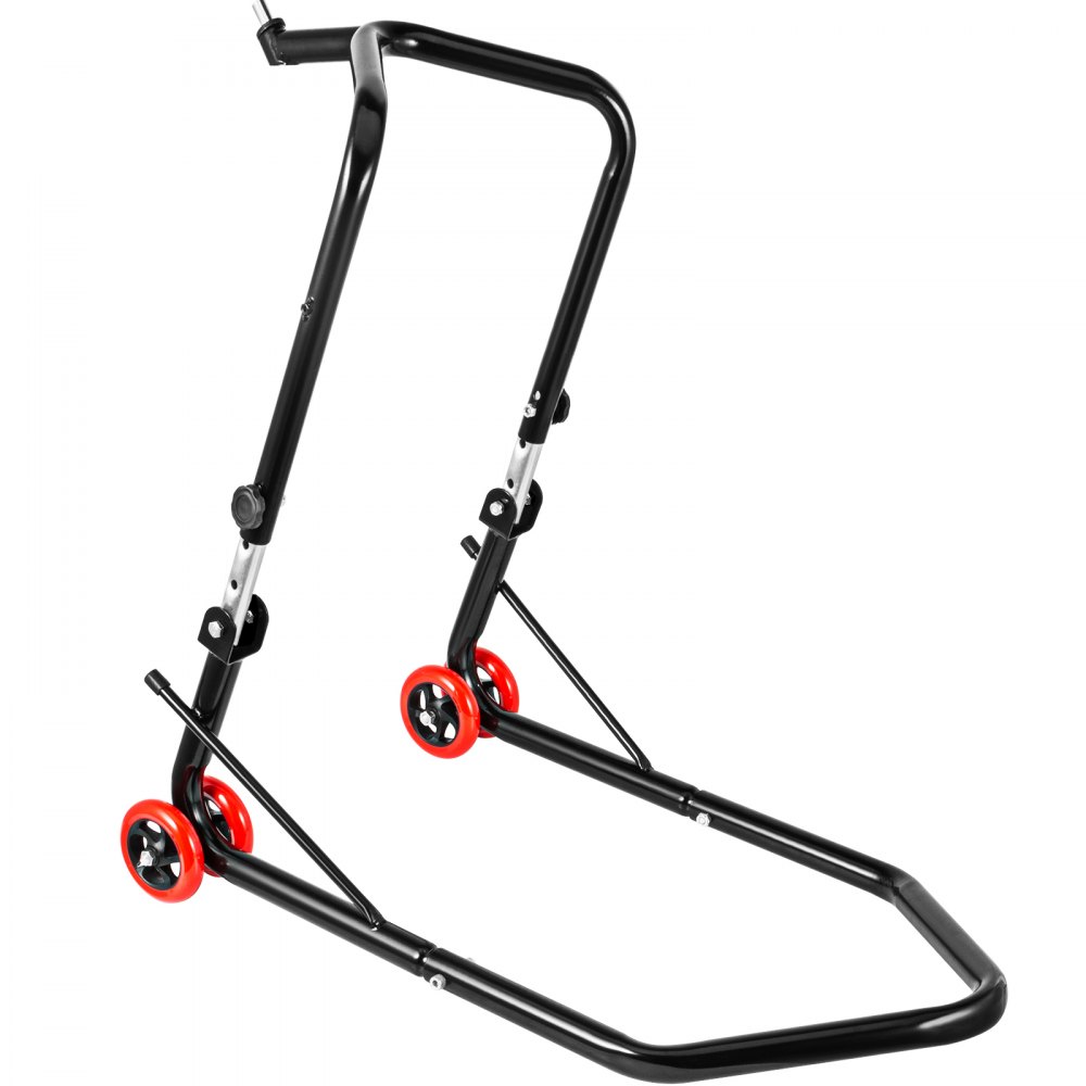 Vevor Paddockstand Voorwiel Motorcycle Front Paddock Stands Zwart Met 76 Mm Wiel