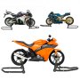 Vevor Paddockstand Achterwiel Motorcycle Rear Paddock Stands Zwart 4,30kg 4xwiel