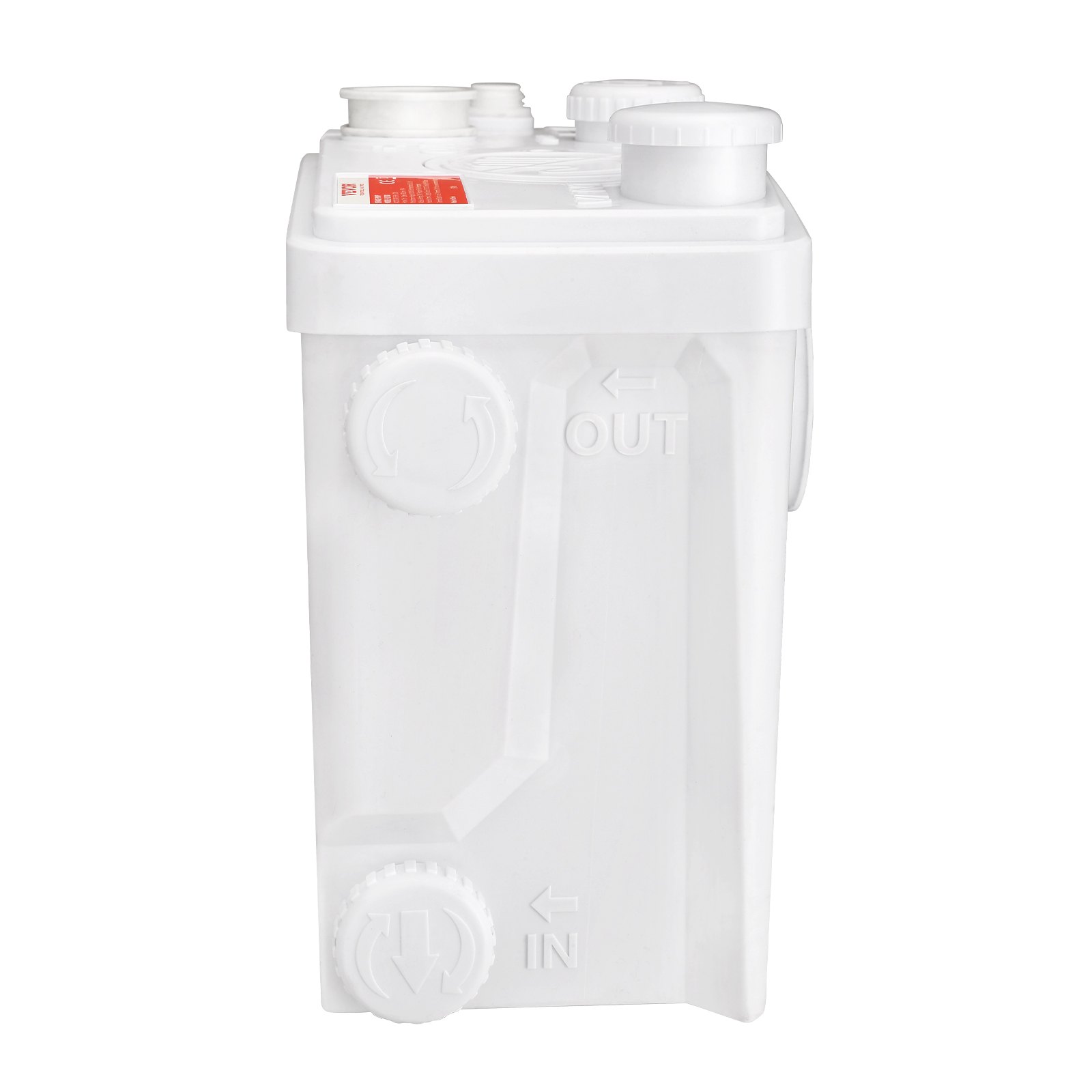 VEVOR Macerator Pump, 700W, 9600 L/h Flow, 32.8 ft/10 m Head, Macerator Sewerage Sump Pump with 3 Water Inlets for Toilet, Basement, Kitchen, Sink, Shower, Bathtub Waste Water Disposal Upflush Machine