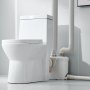 VEVOR Rioolpomp, 500 W, 110 l/min. Debiet, 8 m opvoerhoogte, Rioolpomp met 4 waterinlaten, Afvalwaterpompstation voor toilet, kelder, douche, wastafel, wasruimte, badkuip