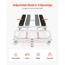 VEVOR Boot Trolley 454 kg Jet Ski Dolly Kajak Transportkar Kano Trolley Lanceerkar