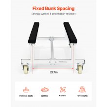 VEVOR Boot Trolley 816 kg Jet Ski Dolly Kajak Transportkar Kano Trolley Lanceerkar