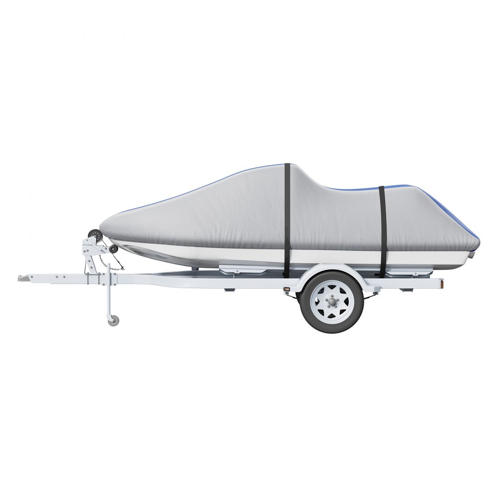 VEVOR Jet Ski Cover, 3200-3420 mm trailerbare waterdichte PWC-hoes, robuuste 600D PU Oxford-stof van maritieme kwaliteit, UV-bestendige Seadoo-hoes met gespen, persoonlijk waterbestendig