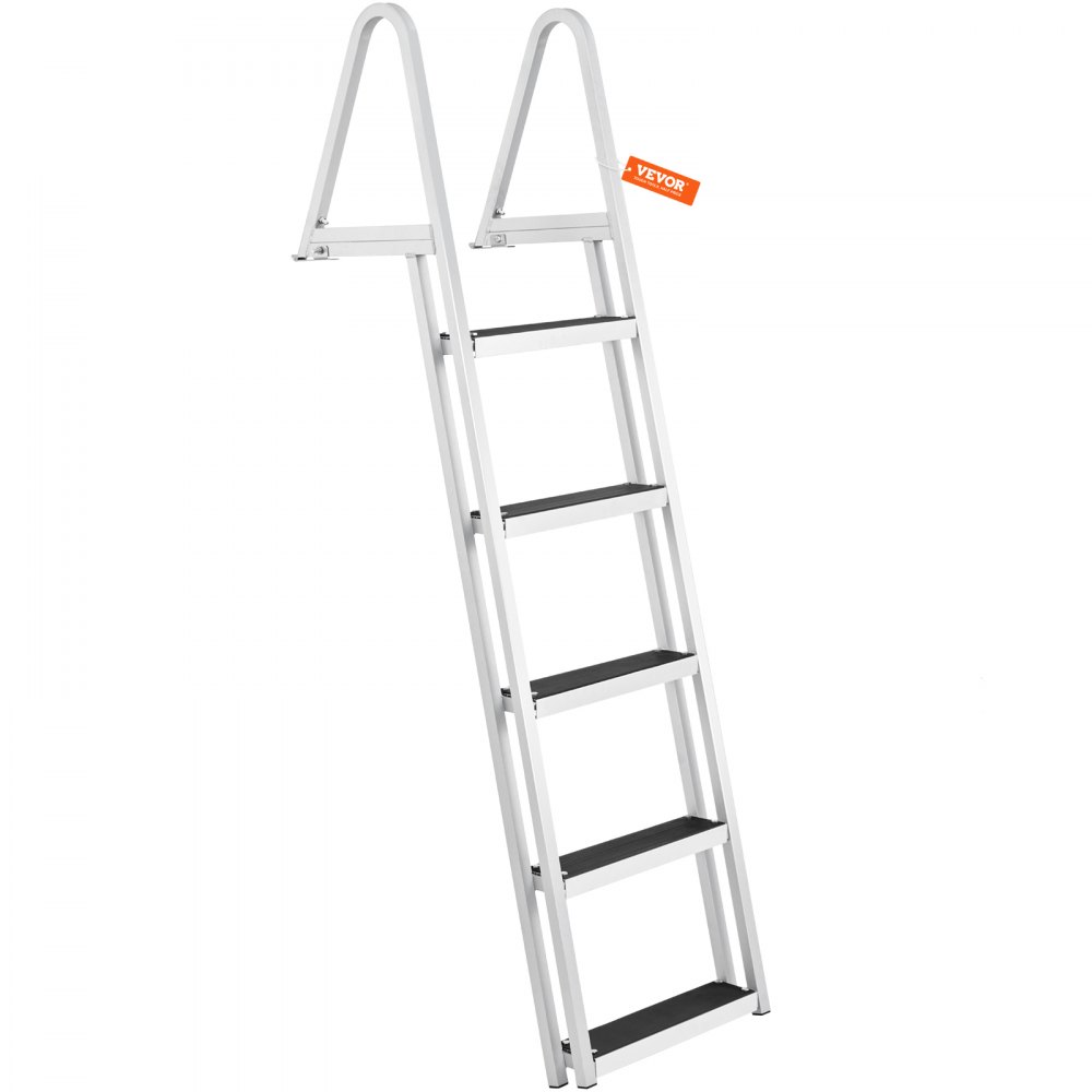 VEVOR zwemtrap bootladder afneembaar 5 treden 159kg draagvermogen 610x455x1825mm