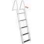 VEVOR zwemtrap bootladder afneembaar 5 treden 159kg draagvermogen 610x455x1825mm