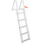 VEVOR zwemtrap bootladder afneembaar 5 treden 159kg draagvermogen 610x455x1825mm