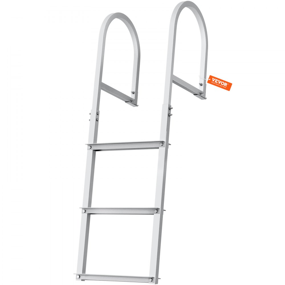 VEVOR steigerladder met drie antislip treden en stevige leuningen, ideaal voor maritieme omgevingen.