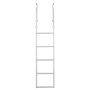 VEVOR aanlegsteigerladder met 5 verwijderbare treden, draagvermogen van 227 kg, aluminiumlegering aanlegsteigerladder voor pontonboten met 8 cm brede treden en antislip rubberen mat, voor het aan boord gaan van schepen/meren/zwembaden/zeeën.