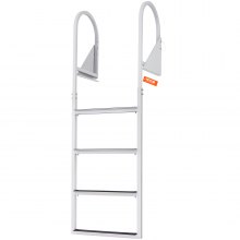 VEVOR zwemtrap 4 treden met leuningladder boot jachtschip 114x63x13cm