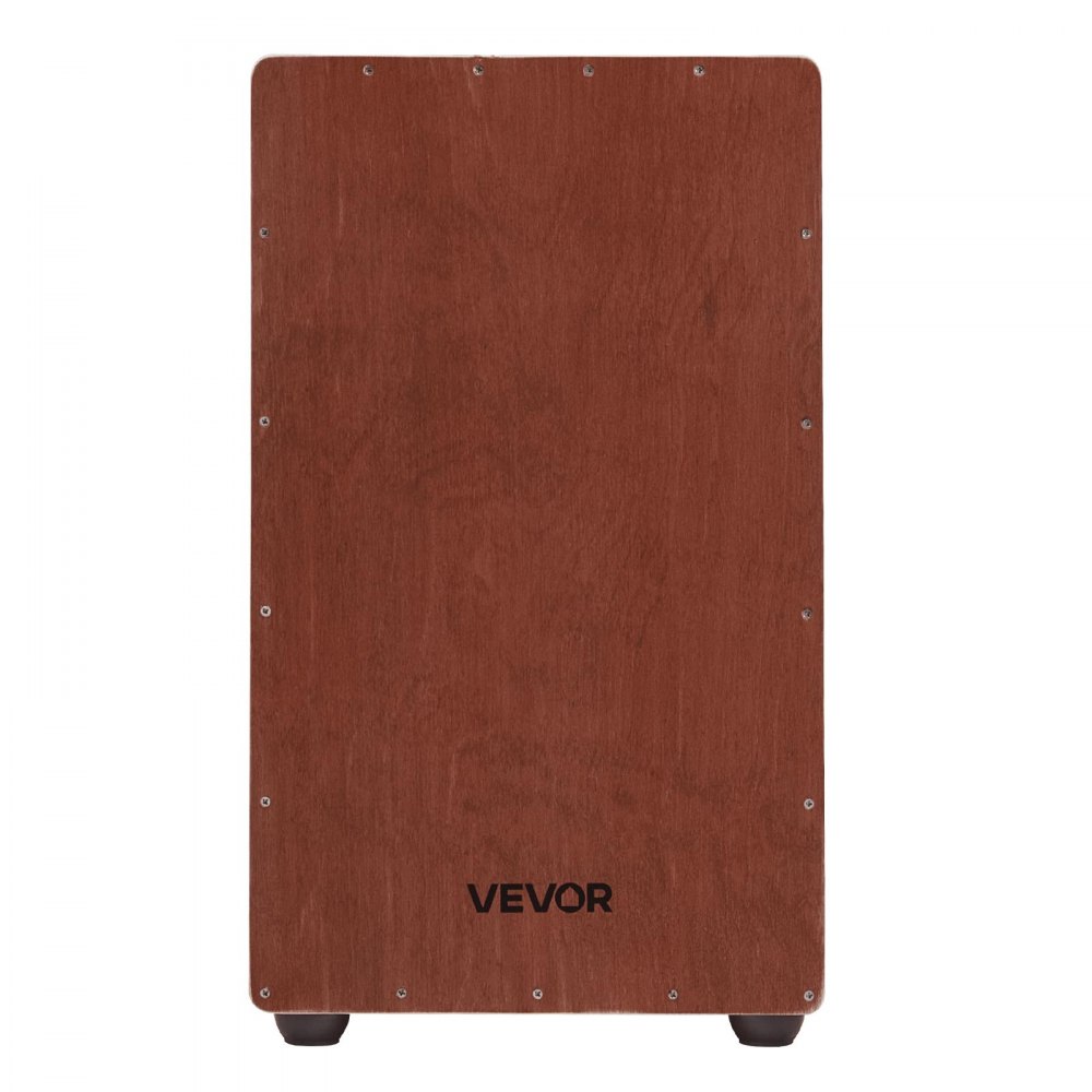 VEVOR Cajon, Box Drum met interne snarenmaten, lichtgewicht houten drumkist, drummuziekinstrument met siliconen voetjes, afgeronde randen, voor beginners en professionals, 305 x 305 x 508 mm