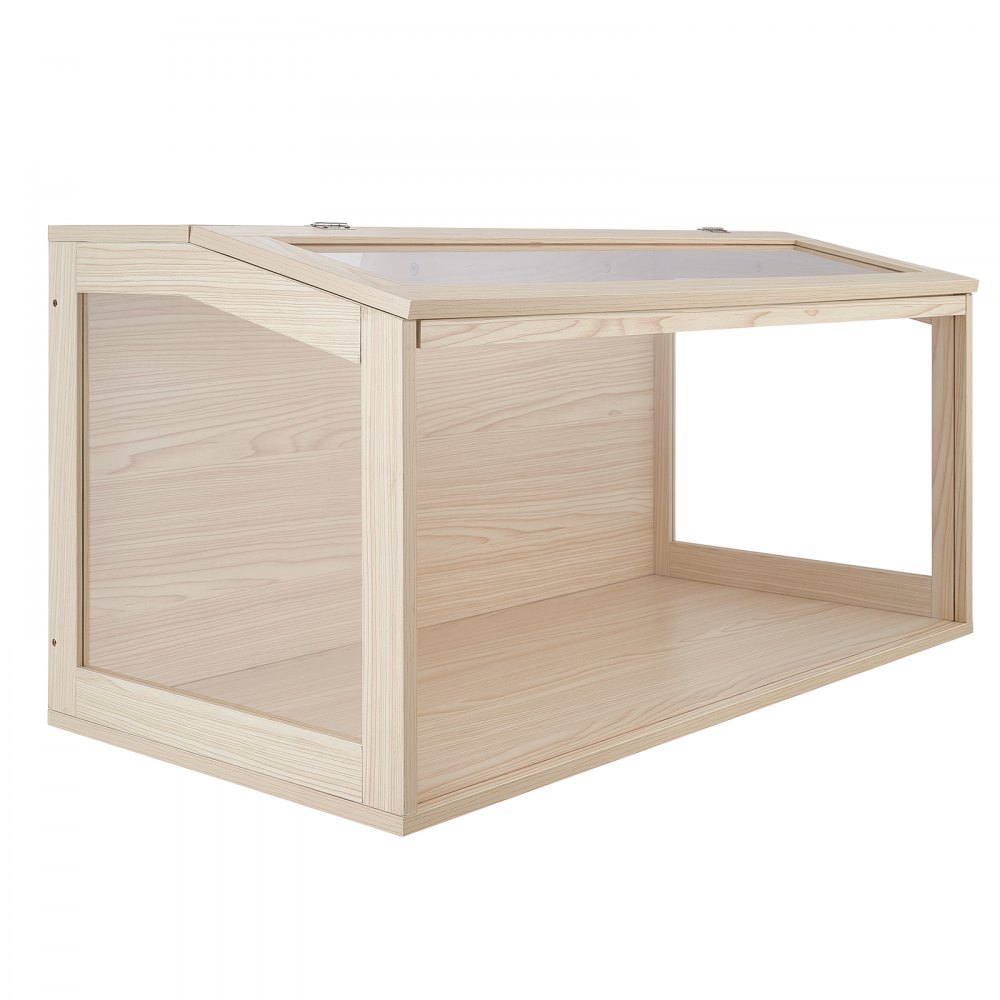 VEVOR Hamsterkooi, Knaagdierkooi, Knaagdierverblijf, Houten Hamsterkooi, 1018x518x510mm, Kijkvenster van 270°, Knaagdierbestendig met Deksel, Ventilatie voor Goudhamsters, Dwerghamsters, Cavia's, Gerbils