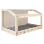 VEVOR Hamsterkooi, Knaagdierkooi, Knaagdierverblijf, Houten Hamsterkooi, 1000x520x505 mm, Kijkvenster van 270°, Knaagdierbestendig met Deksel, Ventilatie voor Goudhamsters, Dwerghamsters, Cavia's, Gerbils