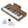 VEVOR Kids Piano Keyboard, 37 Keys Wooden Digital Piano for Kids, Mini Music Educational Instrument Toy with Realistic Sound, Dual Power, Adjustable Volume for Toddlers, Boys Girls Learning,Walnut
