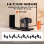 8-in-1 versatile floor guide for VEVOR barn door kit. prevents door swinging with secure installation.