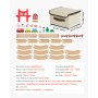 VEVOR Houten Treinset, 39-delig, treinspeelgoed met magnetische treinen en accessoires, compatibel met de meeste merken, miniatuurstadontwerp, kerst- en verjaardagscadeau voor kinderen vanaf 3 jaar
