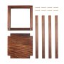 VEVOR 24x Houten Lantaarns, LED Kaarsenhouders Gemaakt van Hout & Kunststof, Rustiek Decoratief Tafelstuk voor Thuis, Ideaal voor Bruiloftstafels, Feesten, Boerderijen, Interieurdecoratie, Bruin