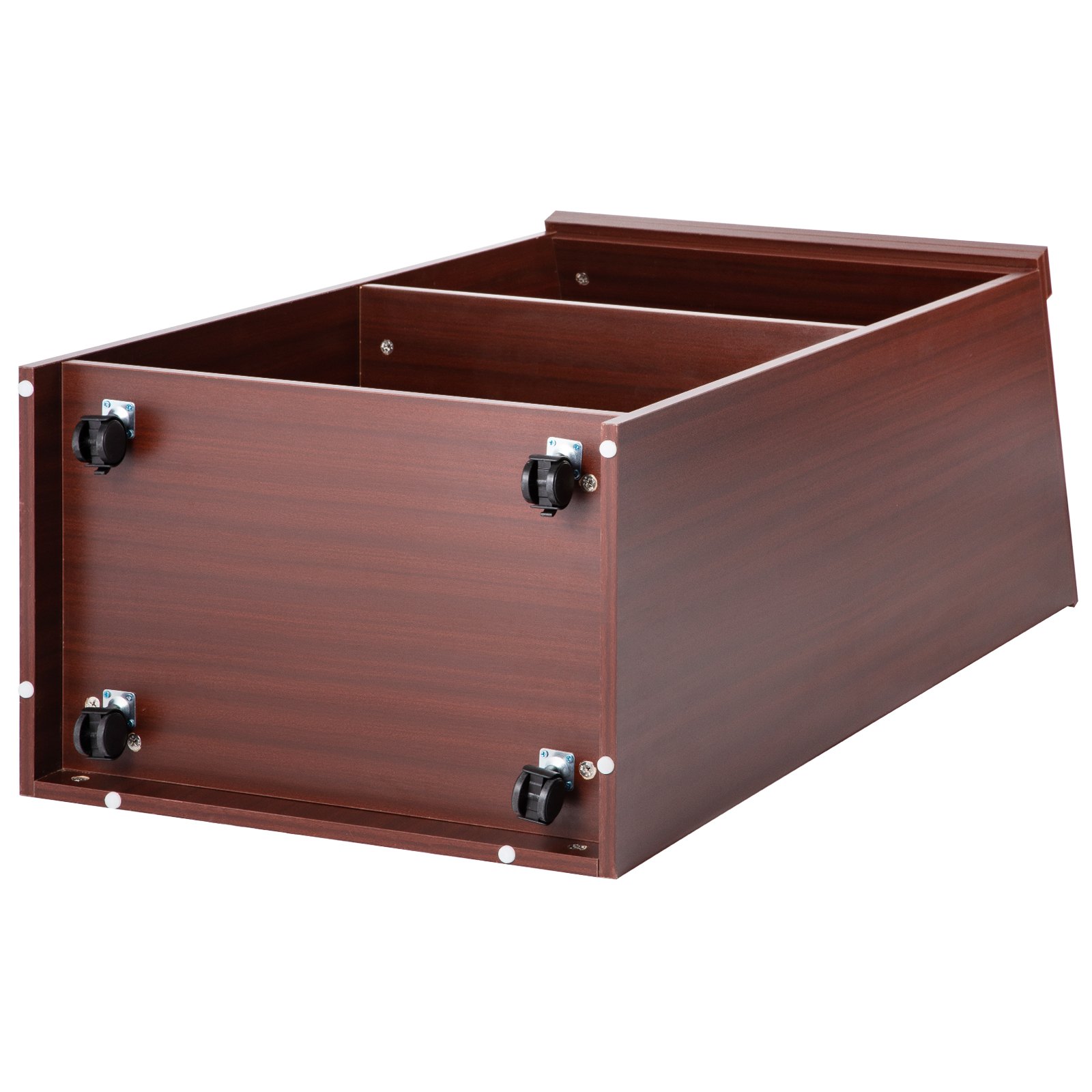 VEVOR Lessenaar Sta Bureau Mobiel Bureau 60 x 40 x 120 cm met 4 Wielen en Plank