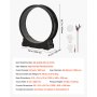 VEVOR Cat Exercise Wheel, 132cm Wooden Cat Running Wheel for Indoor Kitten up to 12.7kg, Cats Treadmill with Carpeted Runway & Locking Mechanism, Quiet Cat Sport Toys for Pets Fitness & Health, Black