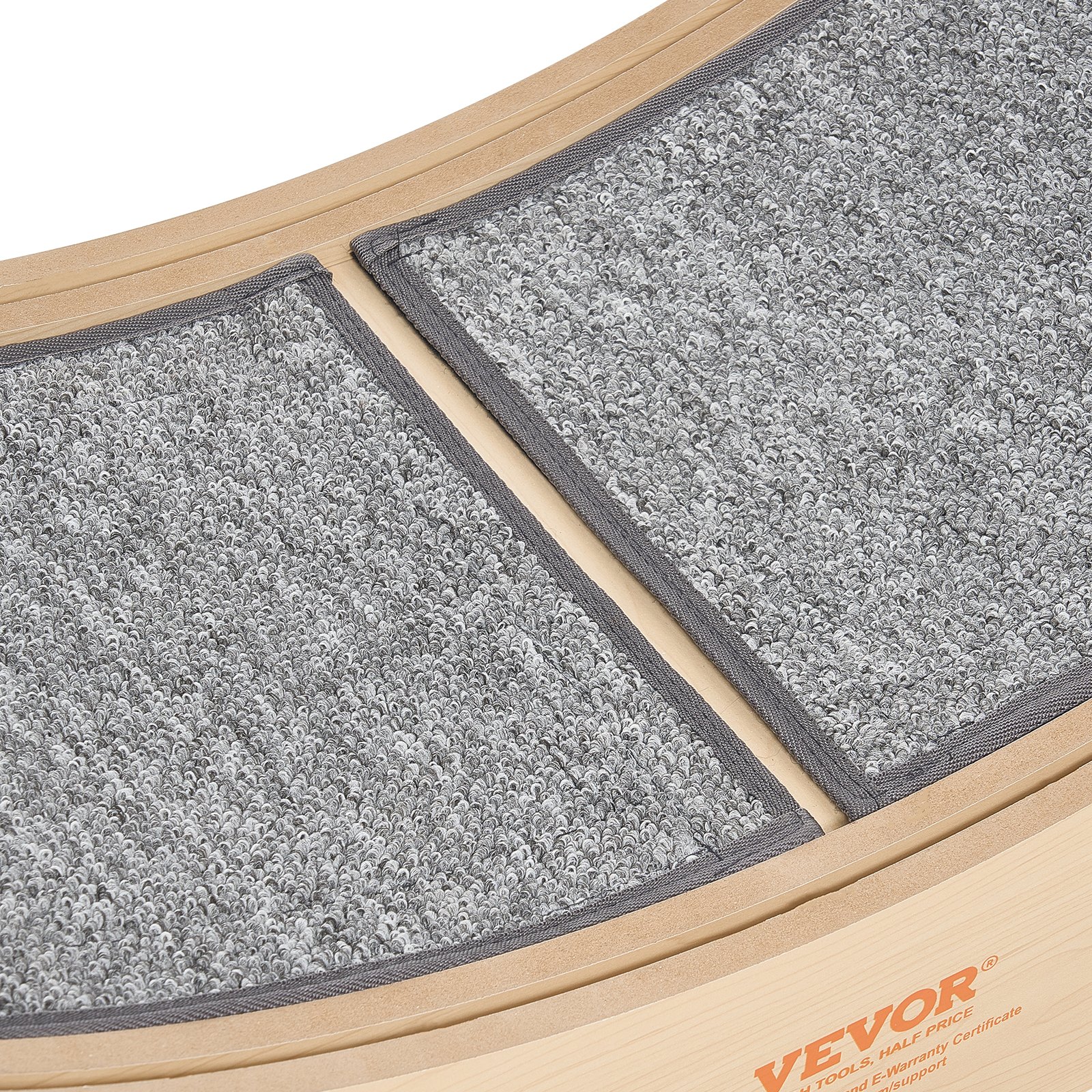 VEVOR kattenloopwiel, 1080 mm binnendiameter, houten loopwiel voor katten van 8,6-12,7 kg, met tapijtloopoppervlak en vergrendelingsmechanisme, stil speeltje voor binnenkatten