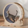 VEVOR Kattenloopwiel, Groot Kattenloopwiel voor Huiskatten, 91 cm Kattenloopwiel met Verwijderbaar Tapijt en Kattenspeeltje om te Rennen/Wandelen/Trainen, Geschikt voor de meeste katten tot 6 kg