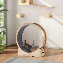 VEVOR kattenhometrainer voor binnenkatten met kattenkrabber loopwiel 110cm