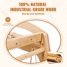 VEVOR Indoor Klimrek 7 in 1 Peuter Speeltuin Houten Klimspeelgoed M