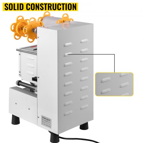 VEVOR Commerciële Automatische Cup Sealing Machine Sealer Voor Melkthee 90/95mm, Bubble Theekop Sealer 220V 450W Cups, Uur Voor Koffie, Melk Theekop Smoothies Sealer Hoogte Afdichtbeker 10-200mm