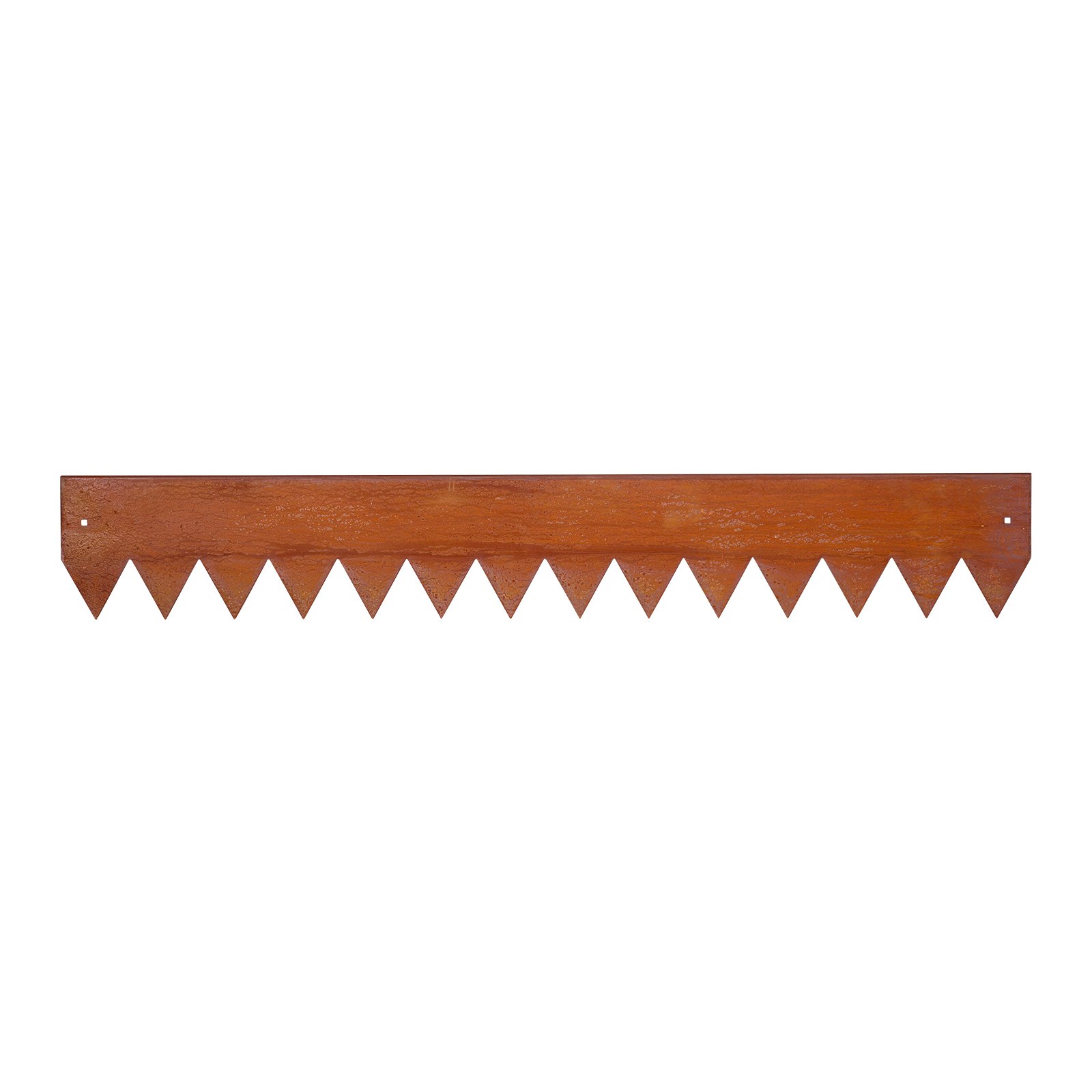 VEVOR gazonrand, 6-delige set, 1016x152 mm, Cortenstaal randafwerking voor bloembedden met 8 verbindingsplaten, flexibele border, gazonafwerking, metalen maairand, tuinhek voor bloembedden en tuinpaden