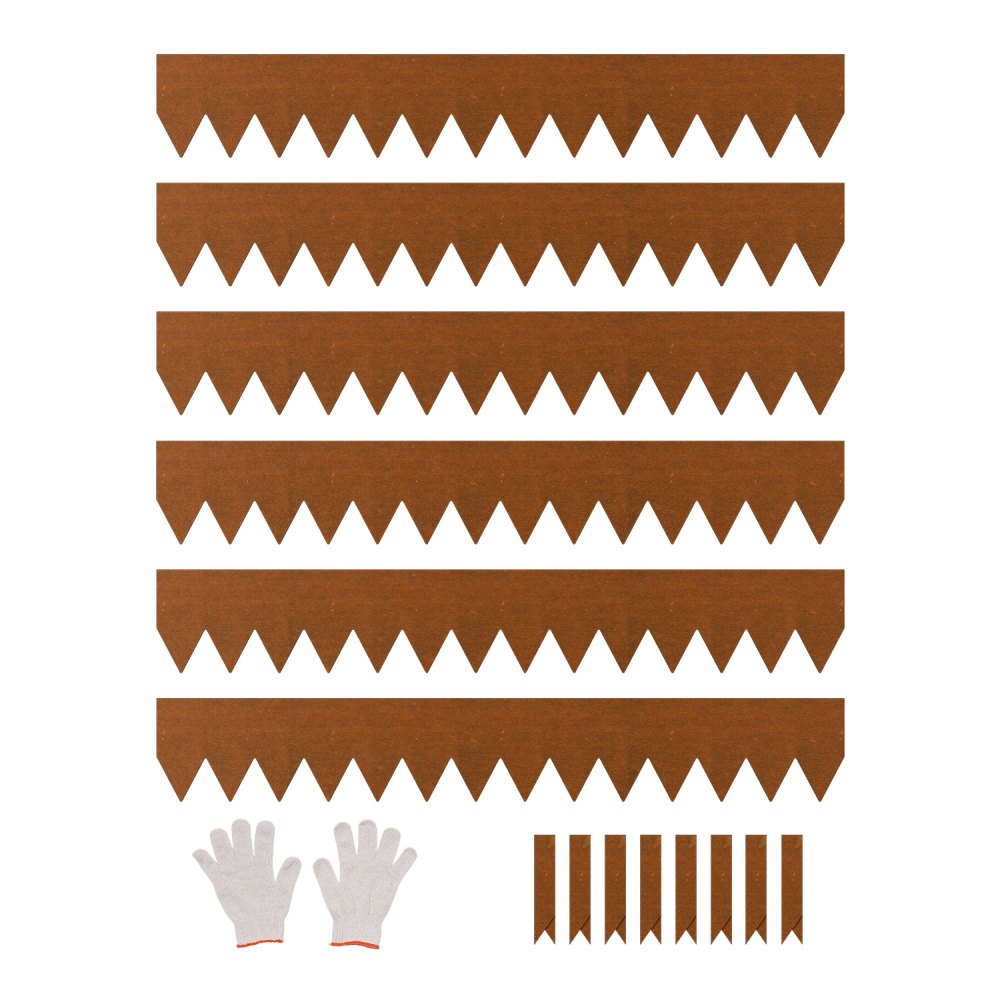 VEVOR Steel Landscape Edging, 6 Packs 40 x 6 in Weather-Resistant & Pre-Rust Metal Landscape Edging, Bendable Garden Edging Border, Heavy Duty Lawn Edging, Flower Bed Yard Pathway Divider