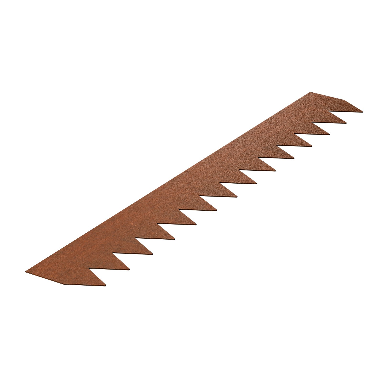 VEVOR gazonrand, 6-pack 1016x152,4x1,5 mm, voorgeroest metalen randafwerking, flexibele tuinrand, rand voor bloembedden en paden