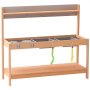 VEVOR Mud Kitchen for Kids, Wooden Toy Play Kitchen Set with Accessories, Outdoor Grocery Store Playset, Pretend Play Outdoor Kitchen for Boys and Girls, Toddler Play Kitchen with Stoves and Sink