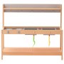 VEVOR Mud Kitchen for Kids, Wooden Toy Play Kitchen Set with Accessories, Outdoor Grocery Store Playset, Pretend Play Outdoor Kitchen for Boys and Girls, Toddler Play Kitchen with Stoves and Sink