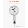 VEVOR Dial Test Indicator with Universal Magnetic Base and Storage Case, 0.01 mm Accuracy, 0-0.76 mm Range, Micro Ball Handle for Narrow Area Measurement, Industrial Machining & Inspection