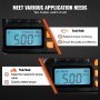 VEVOR 1/4" aandrijfmomentschroevendraaier-sleutelset, 0,3-8Nm koppelaanpassingsbereik, stappen van 1 in lb Momentschroevendraaier-schroevendraaierboorset met digitaal display