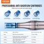VEVOR Microneedling Pen M8S, Electric Derma Pen with 20PCS Anti-Backflow Cartridges, 6 Variable Speed Skin Care Beauty Device with LCD Display and 0-2.5mm Adjustable Needle Length