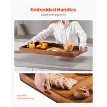 VEVOR Pasta Board Fornuishoes Acacia Houten Bovendeksel Keuken Elektrisch Gasfornuis